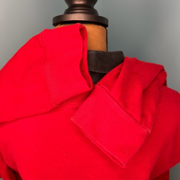 Polo Ralph Lauren Red with Black Collar Rugby Shirt Crown and Crest Patch Large - Picture 5 of 8